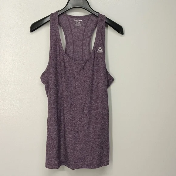 Reebok athletic race back tank top women Sz Large EUC - Picture 1 of 7